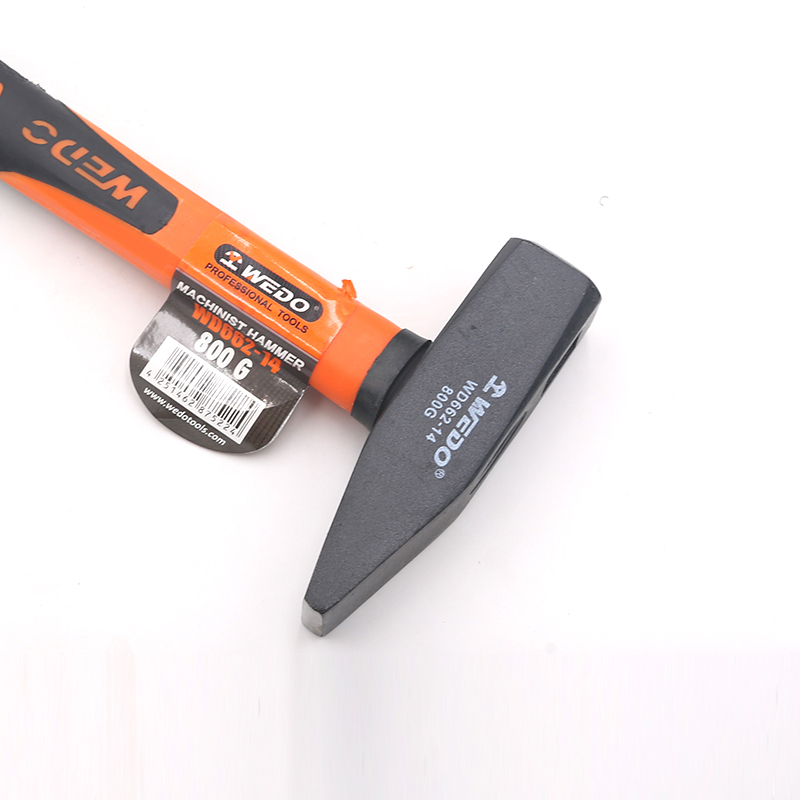 维度(WEDO)WD662-14 德式包塑柄钳工锤 碳钢 800g 扁嘴锤 鸭嘴锤高清大图