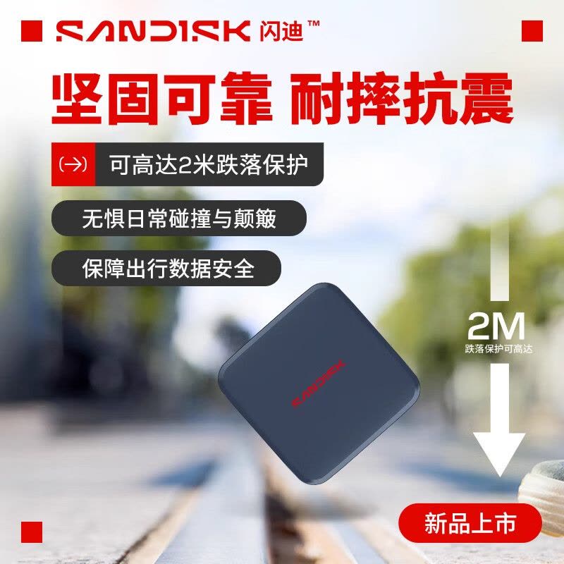 闪迪 ELE高速移动固态硬盘 1tb/4000mb/s (计价单位:个)图片