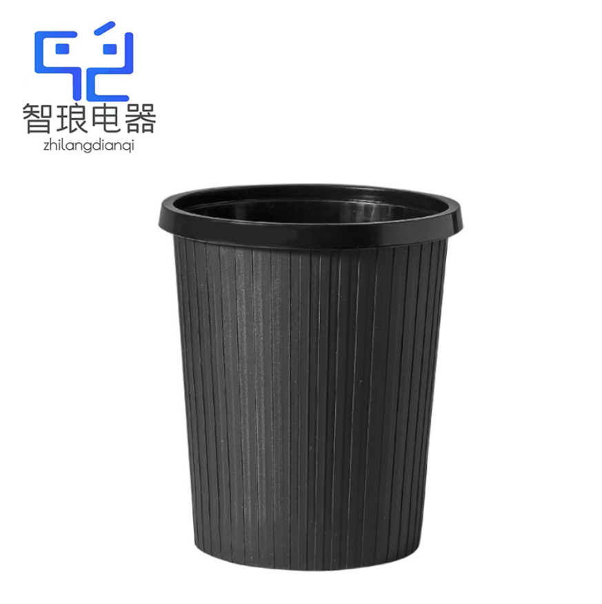 万允 家用垃圾桶 黑色/个（黑色）