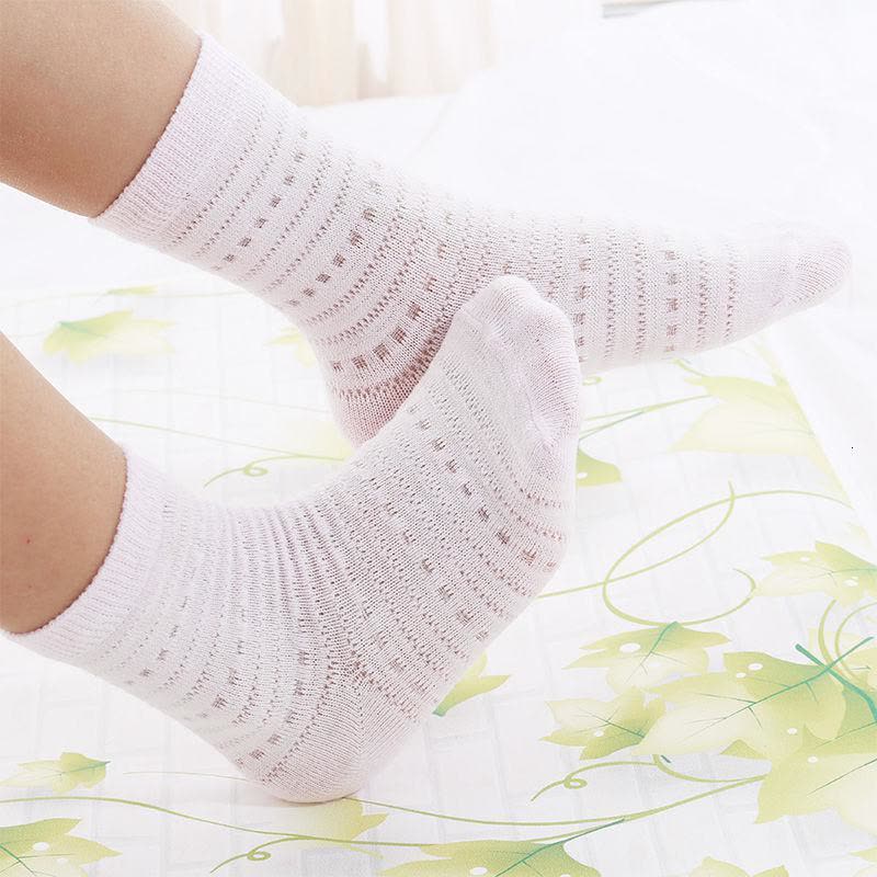 儿童袜子纯棉透气0-12岁薄款夏男童女童网眼袜婴儿宝宝夏天薄袜子图片