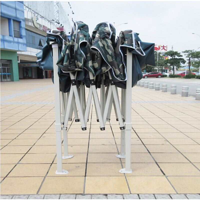 ANPEN(安攀) 遮阳棚伸缩加厚户外广告凉棚伞 四脚帐篷折叠太阳伞停车棚 3*3米加粗