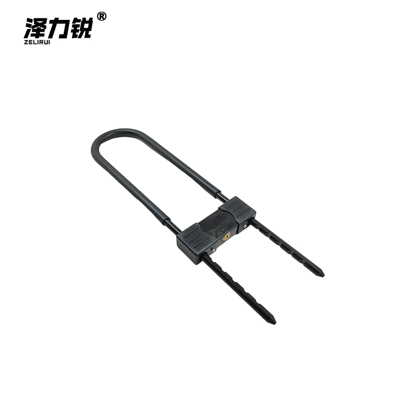泽力锐 钥匙款U型玻璃门锁 U410 把高清大图