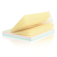 得力9083 大号便利贴便签纸 76*101mm便签本记事贴N次贴办公用品100张4色