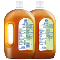 滴露(DETTOL)消毒液1.5L*2 家居杀菌衣物清洁家用宠物除菌液消毒水玩具洗衣机用杀灭螨虫除螨