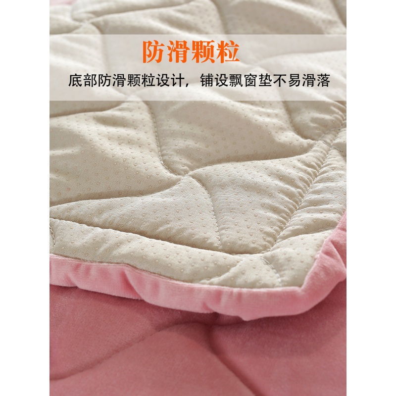 美帮汇加厚飘窗垫定做窗台垫毛绒防滑北欧阳台垫子飘窗毯卧室公主榻榻米高清大图