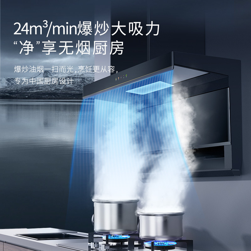 Fardior/法迪欧天际系列顶侧双吸7型吸油烟机 24m³爆炒大吸力 CXW-290 -J9020R高清大图