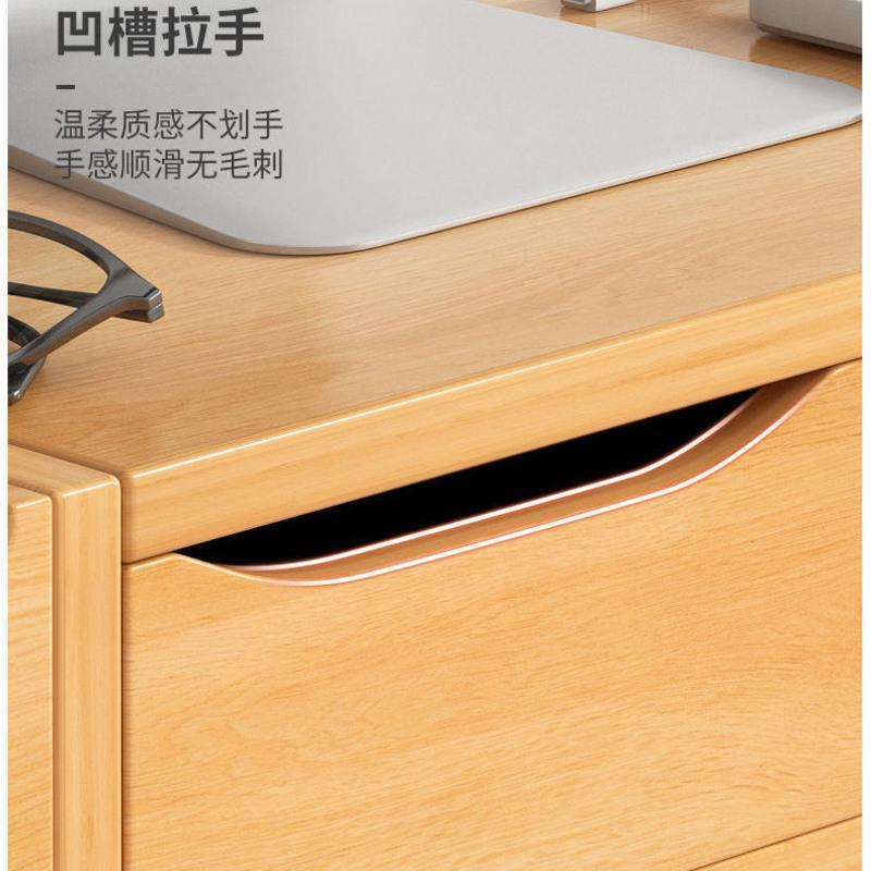 50*20*14北欧枫木色-不带柜门 台式桌面电脑显示器增高架托架子支架显示屏垫高底座办公桌置物架