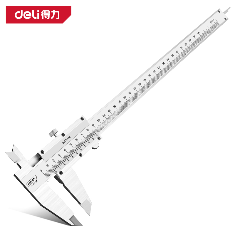 得力(deli) 游标卡尺 机械简易款(银)[0-300mm] DL92300高清大图