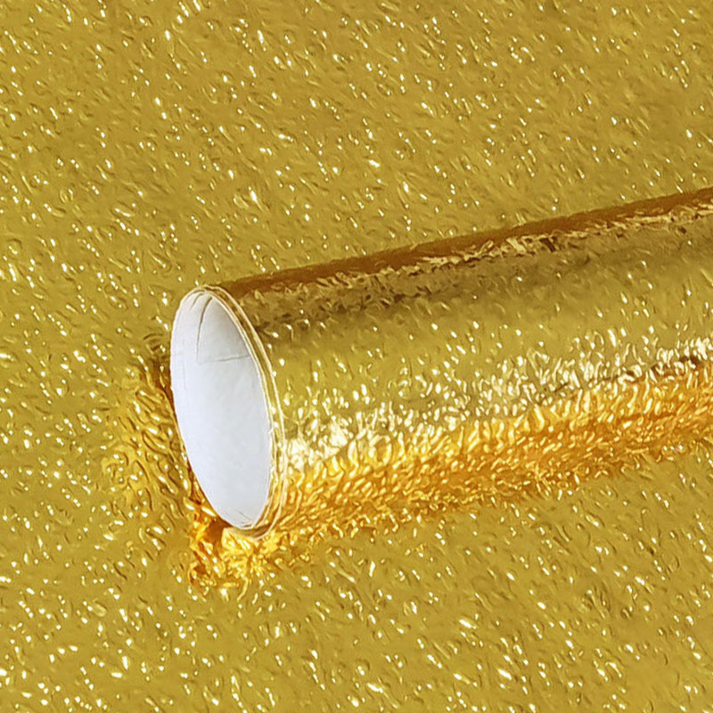 先围 厨房铝箔贴纸 5m*60cm*0.2mm金橘皮纹 卷高清大图
