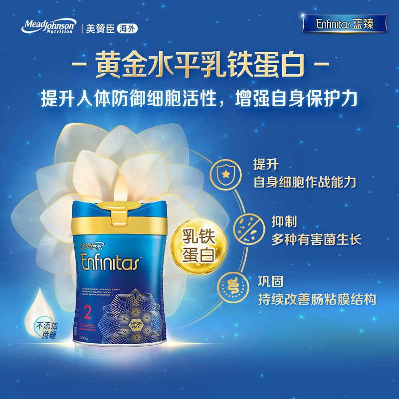 Mead Johnson 港版美赞臣 蓝臻婴幼儿奶粉Enfamil 2段(6-12个月)900g/罐