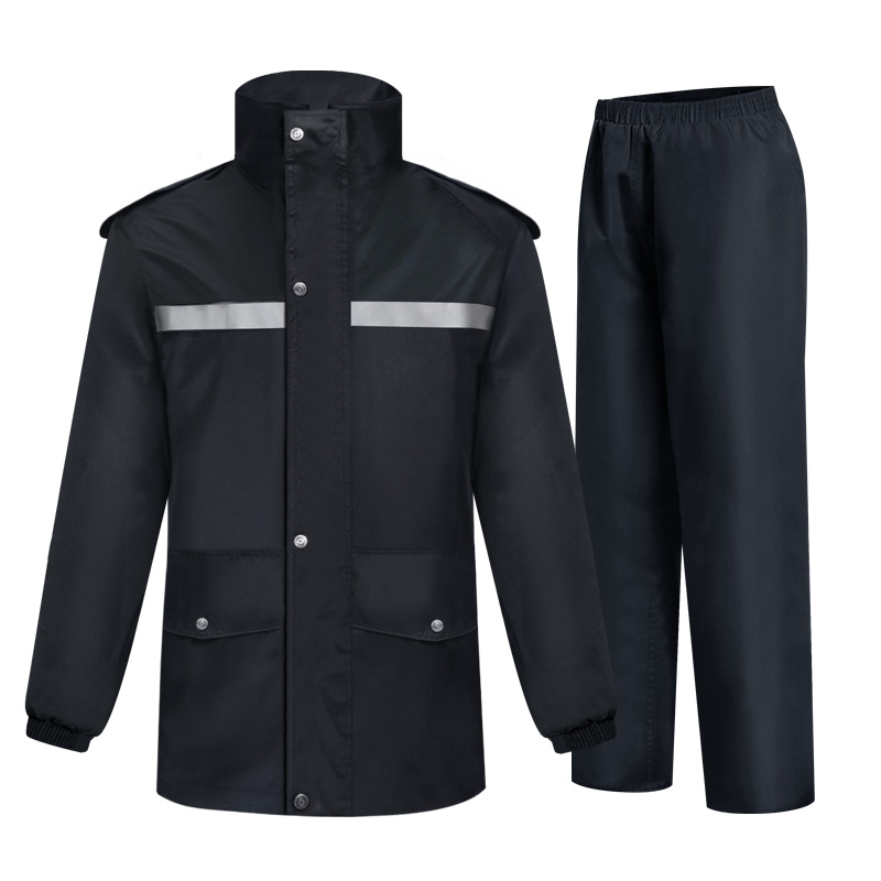 3M 谋福 8013 雨衣劳动防护分体雨衣套装 执勤巡逻雨衣徒步防水施工雨衣制服LB0019款【4XL(180-185)