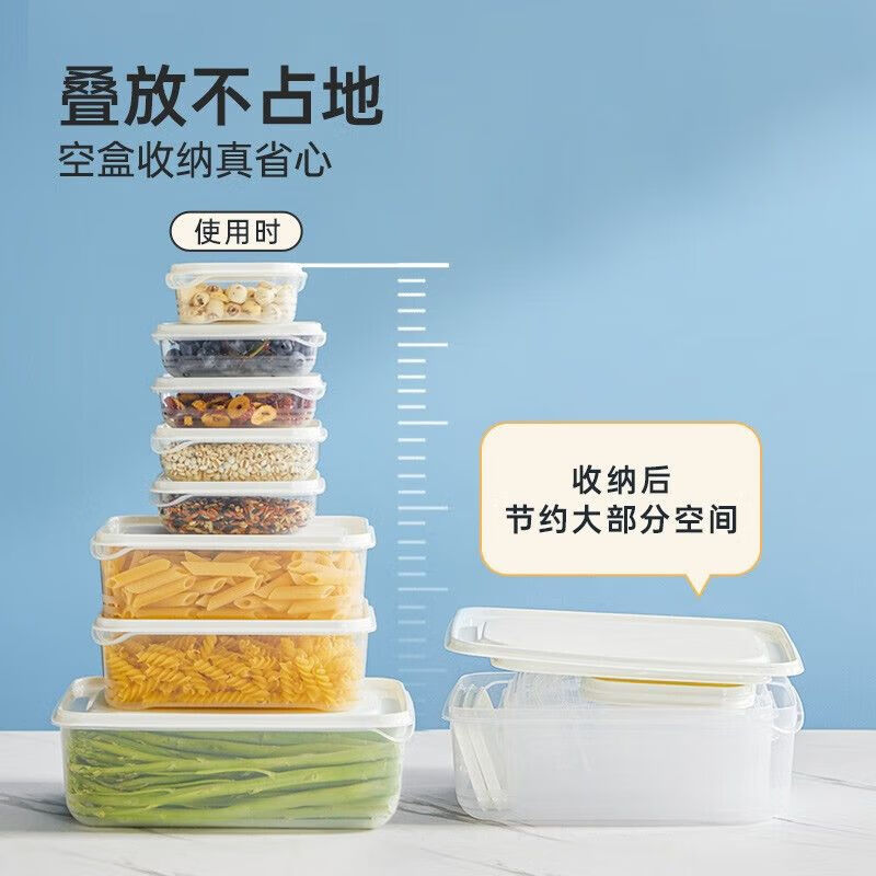 炊大皇(COOKER KING)食物保鲜盒套装健康密封罐收纳盒可放微波一人食保鲜盒3一人食保鲜盒3件套(白色)高清大图