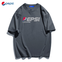 百事/PEPSI夏季休闲纯棉T恤男士百搭潮流短袖韩版宽松印花情侣装FZT20A-008
