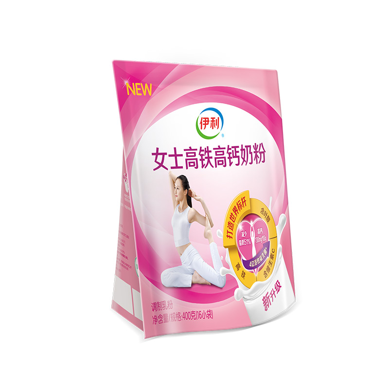 伊利 女士高铁高钙奶粉400g袋装(成人奶粉)高清大图