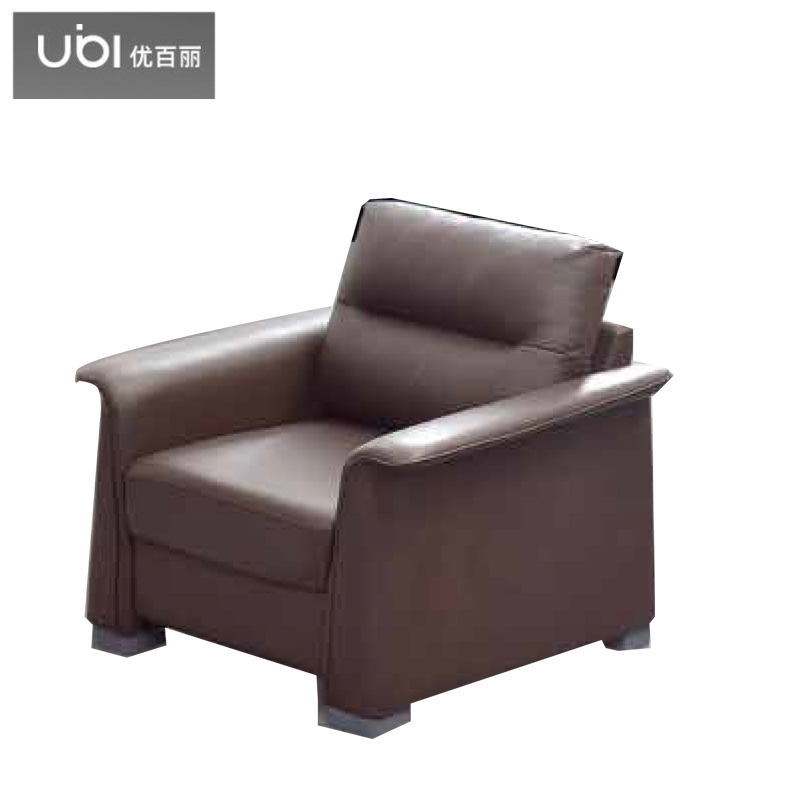 优百丽 F-675 办公室沙发 办公家具 会客接待 现代简约家具 颜色尺寸可定制 单人位（西皮）