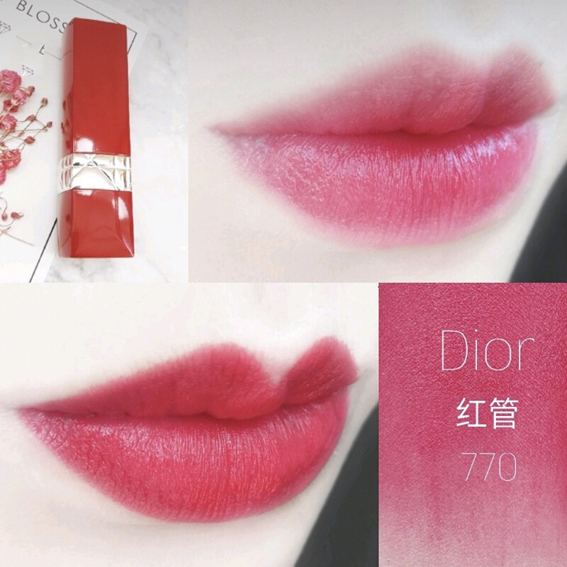 Dior迪奥口红 770 #玫红色 3.2g 「超惹火红管口红唇膏」 2018年秋季新品限量显色