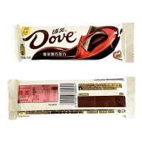 德芙Dove香浓黑巧克力经典牛奶巴旦木榛仁巧克力白巧克力43g零食品 43g*3条 香浓黑巧克力