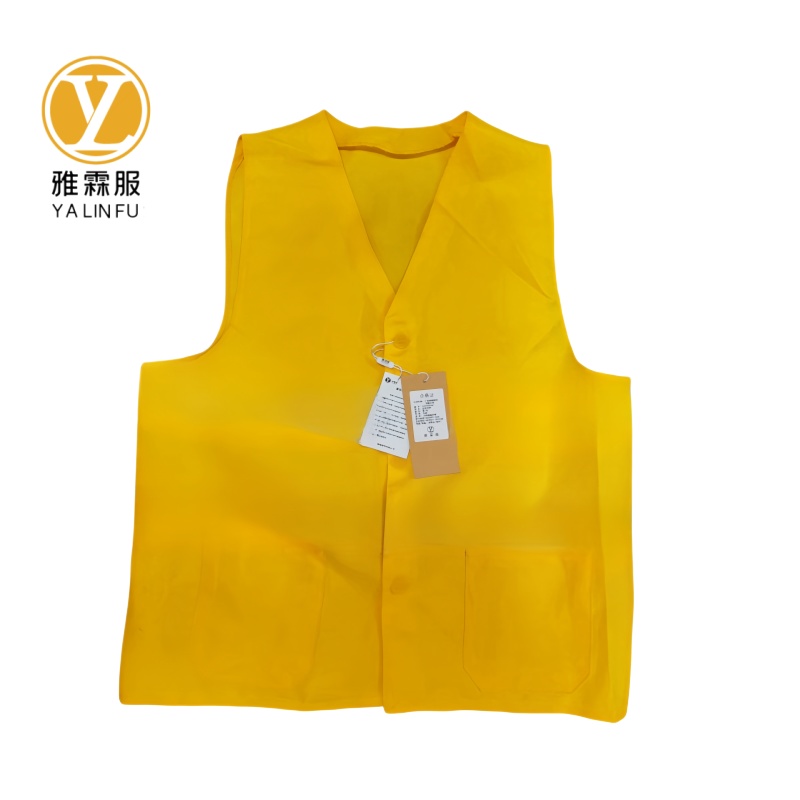 雅霖服 劳保马甲YLF24ZS166 黄色 件高清大图