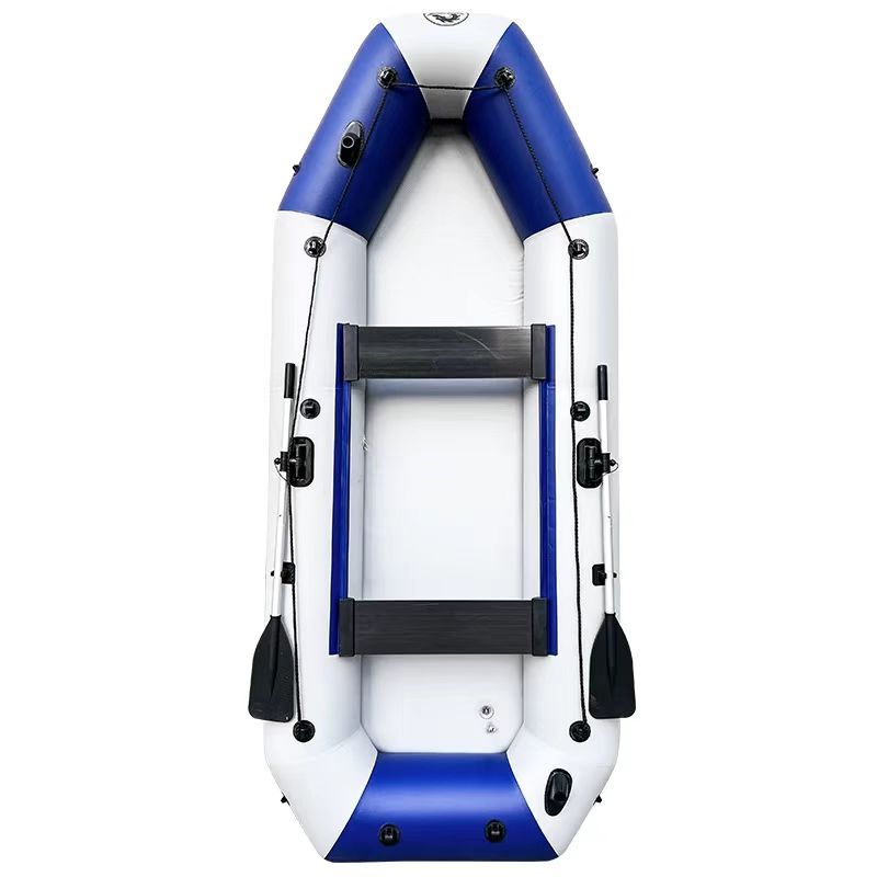 启功救生橡皮艇 含挂桨机 加厚硬底耐磨 可乘坐4人