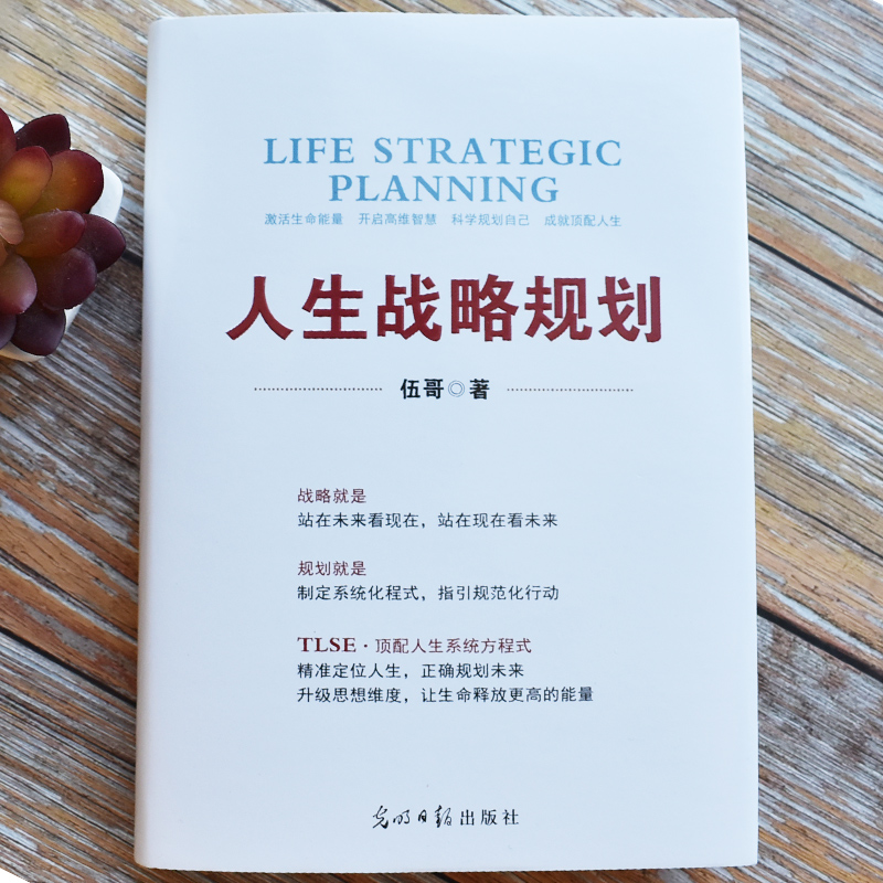 [正版]人生战略规划 伍哥 企业管理 品牌思维安全健康时间规划管理 企业营销战略规划 光明日报出版社 华夏智库高清大图