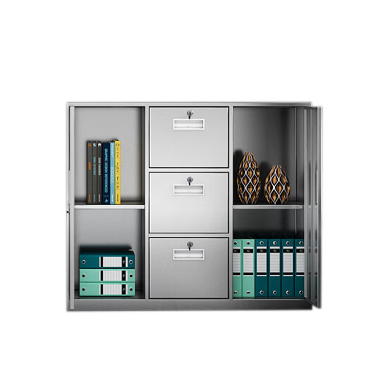 戌林 不锈钢矮柜 中三斗对开/台高清大图