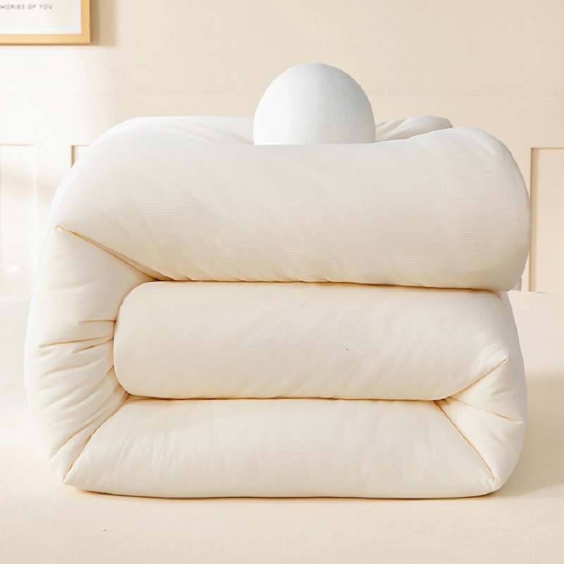 雅鹿婴儿绒柔糯亲肤被-奶白高清大图