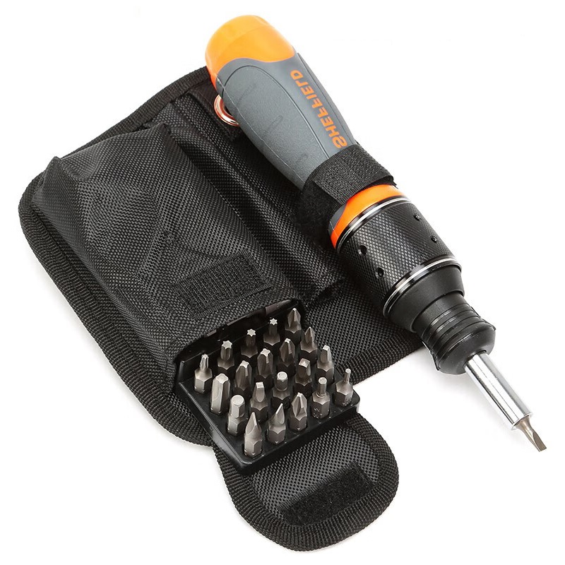 钢盾(SHEFFIELD) S056511 28件套倍速棘轮螺丝刀组套[家用]高清大图