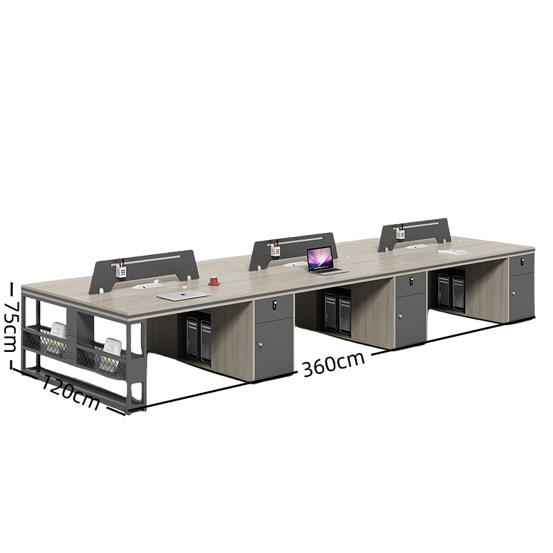 怡卓欧 办公桌 六人位 个高清大图