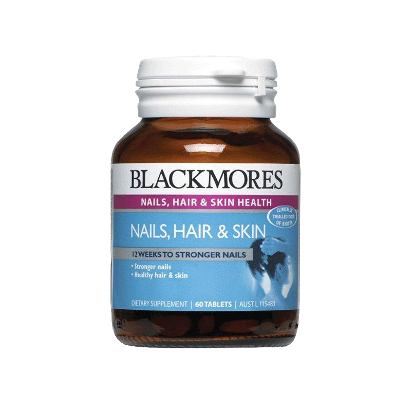 [润泽肤发甲]BLACKMORES 澳佳宝 美肤亮甲护发片 60片/瓶 澳洲进口 胶原蛋白 39克