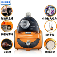 飞利浦(Philips) 家用卧式强力吸尘器FC5822 大吸力无尘袋 集尘桶型 可除螨