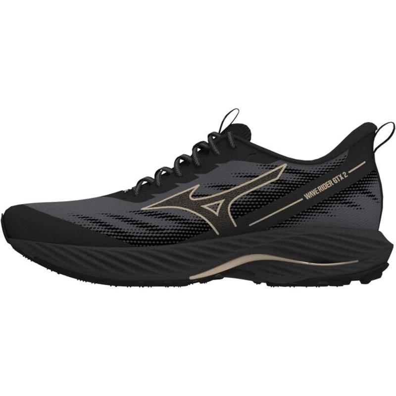 美津浓(Mizuno)女士专业防水防滑跑鞋GTX户外马拉松训练鞋
