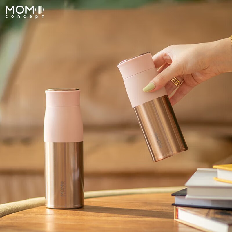 MOMOCONCEPT保温杯不易掉色露贝思金色版290ml(颜色随机)高清大图