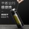 家柏饰(CORATED)玻璃杯男超大容量双层透明水杯便携家用过滤茶水分离泡茶杯子防摔 黑色700ml(送提绳+拆解器)