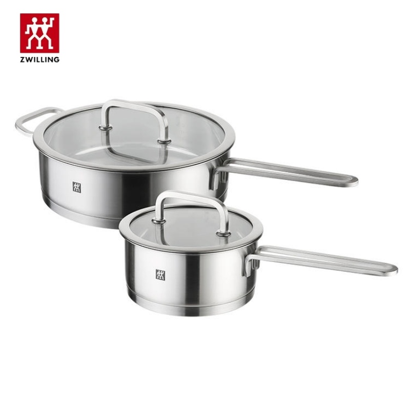 双立人(ZWILLING)煎炒锅24cm+单柄炖锅16cm 锅具套装 ZW-C129(单位:套)高清大图