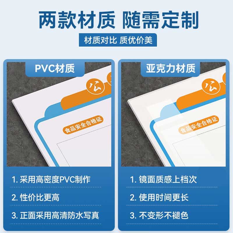 玟书 定制公告栏 PVC底板 高80cm*宽50cm 厚5mm 4个A4卡盒-竖(定制联系客户经理)高清大图