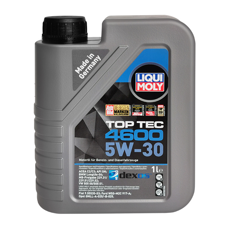 力魔(LIQUI MOLY) 顶技4600 全合成机油 5W-30 C3 SN 1L 德国原装进口