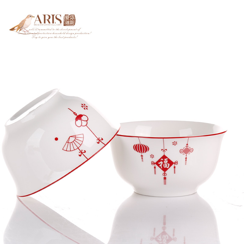 爱依瑞斯ARIS 22头陶瓷餐具组合 福星高照 AS-D2211H高清大图