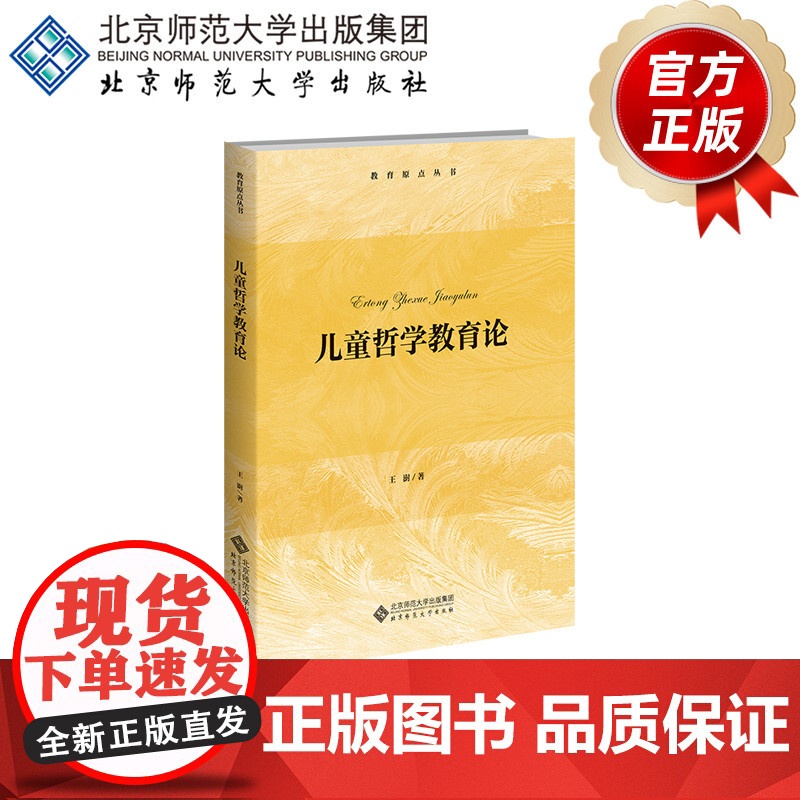 儿童哲学教育论 9787303303908 王澍 著 北京师范大学出版社 正版书籍高清大图