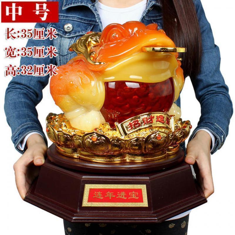 金蟾摆件大号客厅办公室酒柜店铺收银台风水摆设乔迁开业礼品_957_437
