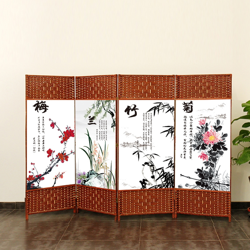古达屏风隔断客厅折叠移动卧室遮挡家用装饰简约现代玄关墙中式办公室