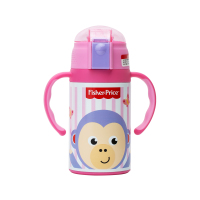 费雪牌(FISHER-PRICE) 母婴幼儿童抽真空保温杯套装带手柄 FP-8045A 粉色 适用年龄：12个月以上