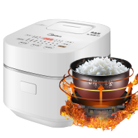 美的(Midea) 智能家电触控家用电饭煲 IH加热 3L精钢厚釜电饭锅智能 白色