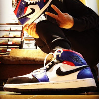 NIKE AIR JORDAN 1 MID AJ1乔1 TOP3男女中低帮篮球鞋