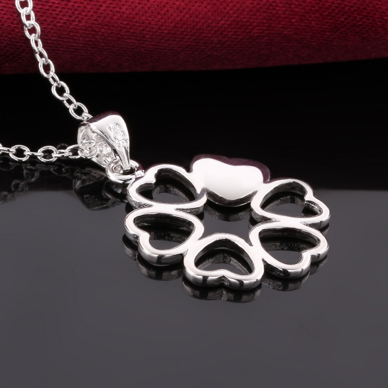 N648 Women Silver Necklace 镀925纯银女项链日韩版锁骨链潮人送女朋友七夕情人节礼物