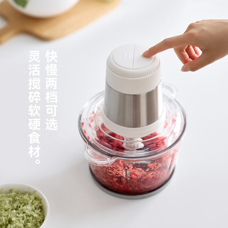 OLAYKS绞肉机2L快慢双档款家用多功能OLK-LP-21高清大图