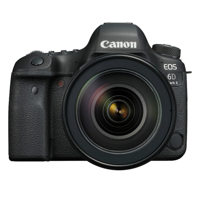 佳能(Canon) EOS 6D2(24-105 STM+电池+闪光灯+三脚架) 数码单反相机 单镜头套装 约2620万