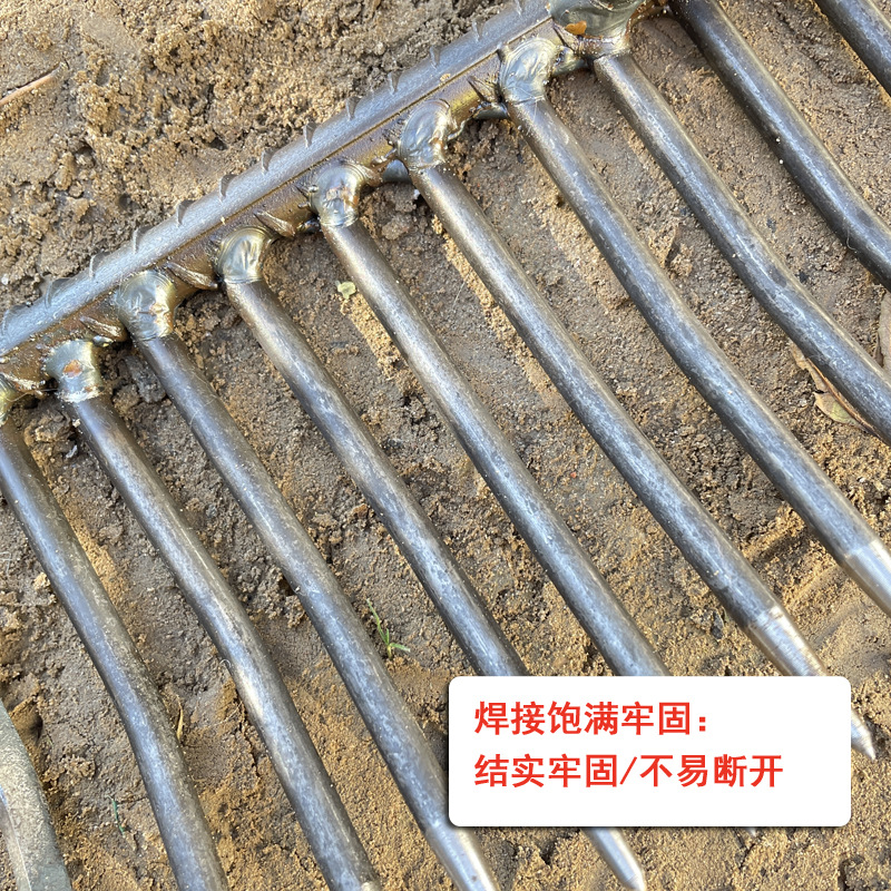 心梦同行 18齿钉耙头搂草铁耙子松土铁耙 2718/个高清大图
