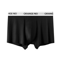 ZK中山内裤工厂男士内裤莫代尔大码平角裤柔软蚕丝男内裤 3XL. 9988-黑色