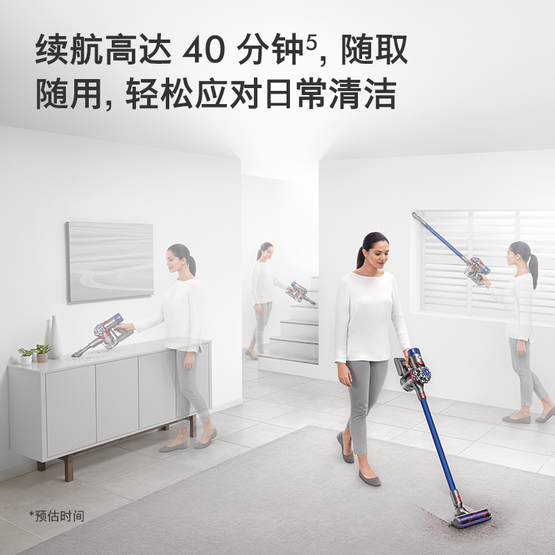 戴森(Dyson)吸尘器V8 Fluffy Plus 家用 无绳手持无线吸尘器 宠物 家庭适用 轻便除尘