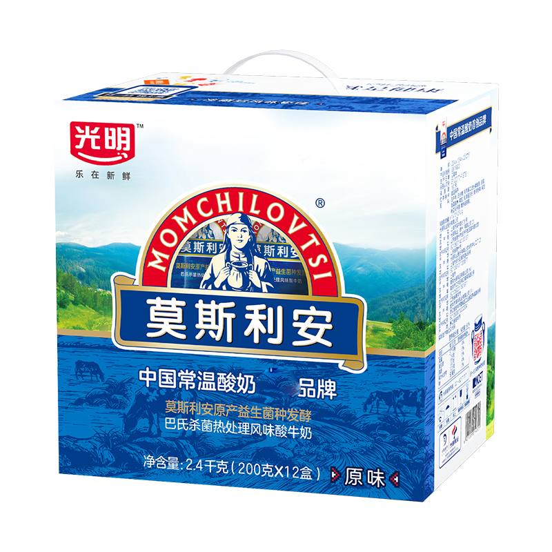光明莫斯利安酸奶200g*12盒